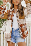 MQTIME  -  Plaid Button Up Long Sleeve Shacket