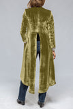MQTIME  -  Slit Back Open Front Cardigan