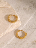 MQTIME  -   Stainless Steel Huggie Earrings