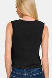 MQTIME  -  Zenana Hook and Eye Closure V-Neck Sweater Vest