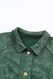 MQTIME  -  Snap Down Flap Pocket Long Sleeve Shacket