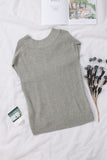 MQTIME  -  Cable-Knit V-Neck Sweater Vest