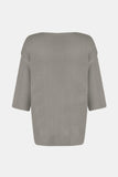 MQTIME  -  V-Neck Three-Quarter Sleeve Knit Top