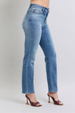 MQTIME  -  Judy Blue Full Size Wash Thermal Straight Jeans with Pockets