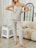 MQTIME  -    V-Neck Cami and Pants Lounge Set