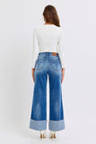 MQTIME  -  Judy Blue Full Size Distressed High Waist Wide Leg Jeans