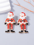 MQTIME  -  Rhinestone Santa Earrings