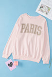 MQTIME  -   PARIS Round Neck Long Sleeve Sweatshirt