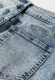MQTIME  -  Washed Wide Leg Jeans with Pockets