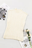 MQTIME  -  Cable Knit Turtleneck Sweater Vest