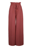 MQTIME  -  Perfee Frill Tied Wide Leg Pants