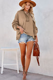 MQTIME  -  Exposed Seam Long Sleeve Hoodie