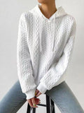 MQTIME  -  Drawstring Drop Shoulder Long Sleeve Hoodie