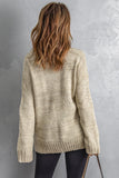 MQTIME  -  V-Neck Dropped Shoulder Sweater