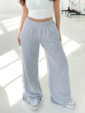 MQTIME  -  Elastic Waist Wide Leg Pants