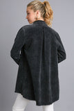 MQTIME  -  Umgee Raw Hem Button Down Denim Jacket with Chest Pockets