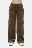 MQTIME  -  Mono B Elastic Waist Corduroy Cargo Pants