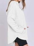 MQTIME  -  Quarter Zip Long Sleeve Hoodie