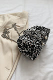 MQTIME  -  Sequin Chain Drawstring Bucket Bag