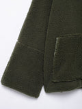 MQTIME  -   Turtleneck Zip Up Long Sleeve Plush Jacket