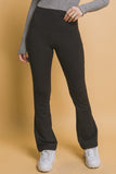 MQTIME  -  Love Tree High Waist Flare Active Leggings with Side Pockets
