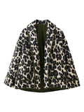 MQTIME  -  Leopard Open Front Long Sleeve Outerwear