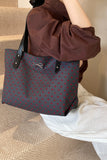 MQTIME  -  Polyester Bow Polka Dot Tote Bag