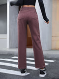MQTIME  -  Straight Leg Jeans with Pockets