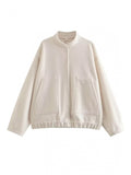 MQTIME  -  Full Size Snap Down Drop Shoulder Jacket