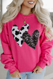 MQTIME  -  Heart Patch Long Sleeve Sweatshirt