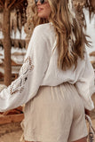 MQTIME  -  Embroidered Button Down Long Sleeve Shirt