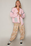 MQTIME  -  POL Embroidered Open Front Long Sleeve Jacket