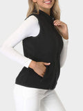 MQTIME  -  Zip Up Turtleneck Vest with Pockets