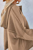 MQTIME  -  Exposed Seam Long Sleeve Hoodie