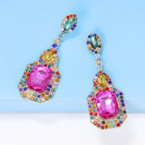 MQTIME  -  Rhinestone Dangle Earrings