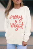 MQTIME  -  MERRY & BRIGHT Round Neck Sweater