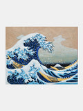 MQTIME  -  Relief The Great Wave off Kanagawa 3D Acrylic Painting