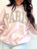 MQTIME  -   PARIS Round Neck Long Sleeve Sweatshirt