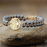 MQTIME  -  Alloy Natural Stone Braided Bracelet