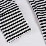  MQTIME  -  Women's Striped Crop Hoodie Zip Up Long Sleeve Casual Slim Fit Y2K Streetwear Hooded Sweatshirt Top with Drawstring Autumn