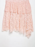 MQTIME  -  Women Sexy Pink Lace Dress V Neck Ruffle Sleeveless Mini Dress Summer Layered Mesh Dress Party Night Clubwear Fairy Dress