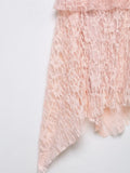 MQTIME  -  Women Sexy Pink Lace Dress V Neck Ruffle Sleeveless Mini Dress Summer Layered Mesh Dress Party Night Clubwear Fairy Dress