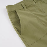  MQTIME  -  Women Mid Waist Wide Leg Pants Olive Green Cargo Style Loose Straight Leg Trousers Casual Streetwear Fashion Long Pants New