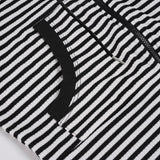  MQTIME  -  Women's Striped Crop Hoodie Zip Up Long Sleeve Casual Slim Fit Y2K Streetwear Hooded Sweatshirt Top with Drawstring Autumn