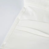 MQTIME  -  Women's Twist Design Sleeveless Crop Top with Side Zipper Turn-down Collar Blouse White Shirts Y2K Style Summer Fashion