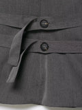  MQTIME  -  French Vintage Double Breasted Vest Women Elegant High Neck Sleeveless Jacket Chic Khaki Grey Slim Waistcoat Office Lady Tops 20