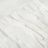 MQTIME  -  Women's Ruffle Asymmetrical Mesh Skirt Elegant Low Waist Tiered Layer Ribbon Mini Skirt Ladies Summer Bottoms Y2k Downtown Girl