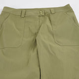  MQTIME  -  Women Mid Waist Wide Leg Pants Olive Green Cargo Style Loose Straight Leg Trousers Casual Streetwear Fashion Long Pants New