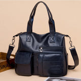 MQTIME  -  Luxury Shopping Handbags Female Shoulder Bags Designer PU Leather Crossbody Bags for Women Large Capacity Messenger Bag Totes