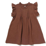 MQTIME  -  Korean Style Casual Fashion Clothes Summer Infant Girls Cotton Linen Dress Kids Party Dresses Newborn Baby Girls Princess Dress